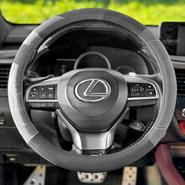 Оплетка на руль кожаная PSV "Galant" черно-серая M (перфорация) Оплетка на руль кожаная PSV "Galant" черно-серая M (перфорация)